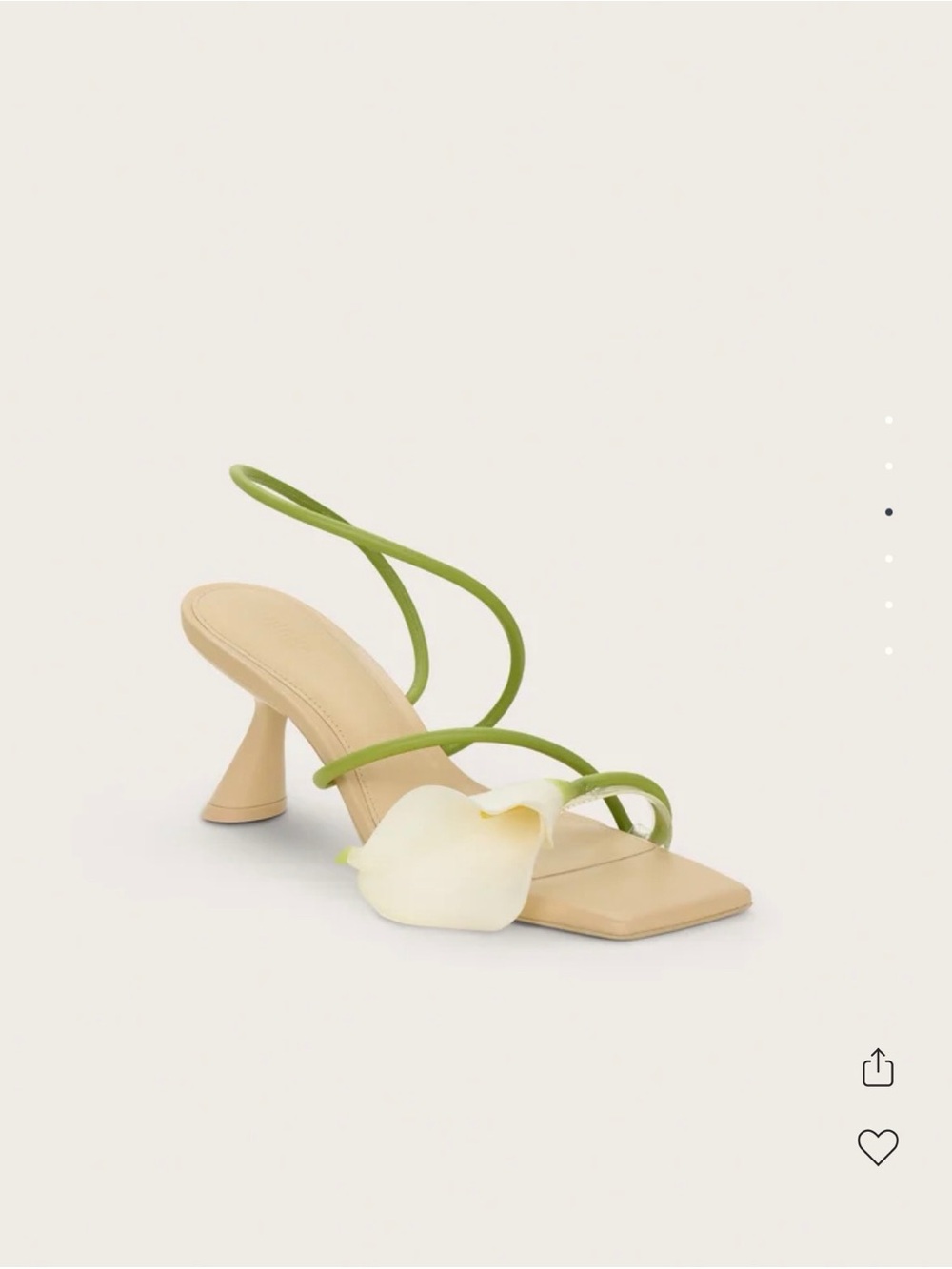 NWT Cult Gaia Ria Sandal w Calla Lily